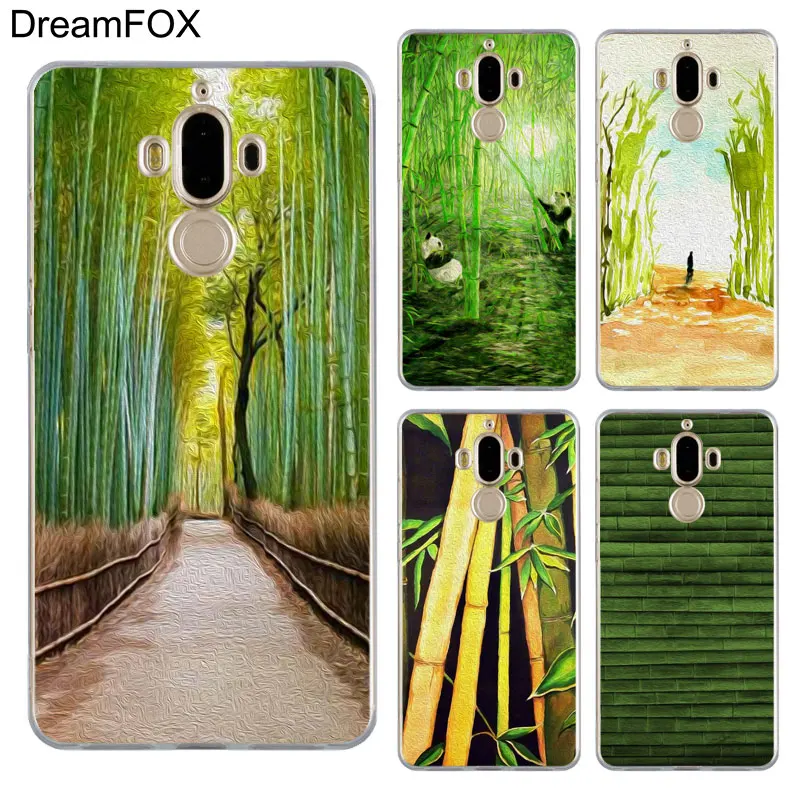 DREAMFOX M233 зеленый бамбук природа Мягкий ТПУ силиконовый чехол для huawei mate 8 9 10 20 30 Lite