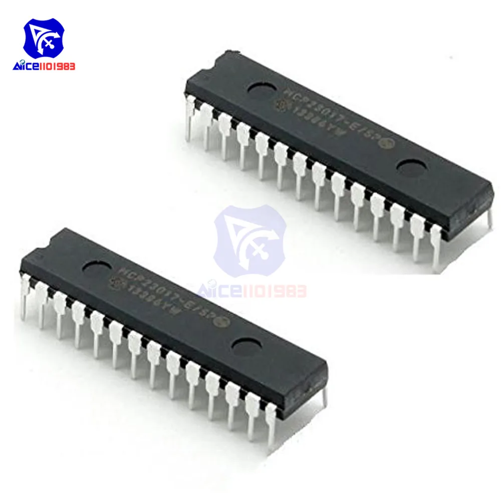 5 шт./лот IC Chips MCP23017 E/SP MCP23S17 DIP28 16 Bit I/O расширитель с интерфейсом I2C IC|Интегральные
