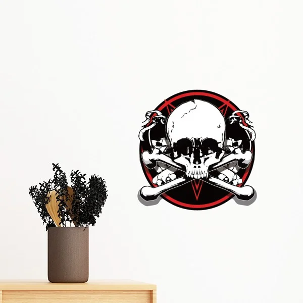 

Skeleton Pirate Decoration Pattern Removable Wall Sticker Art Decals Mural DIY Wallpaper for Room Decal