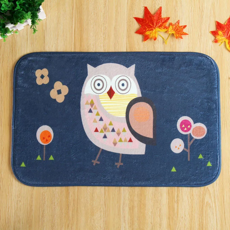 Новейший дизайн черная сова для спальни дома перед нескользящими ковриками | Дом