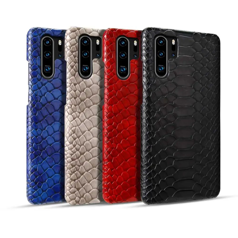 Boucho кожаный чехол для телефона из змеиной кожи для huawei P30 P20 lite Pro mate 20 RS P30lite P20pro P20lite P30pro 20RS жесткий чехол из поликарбоната
