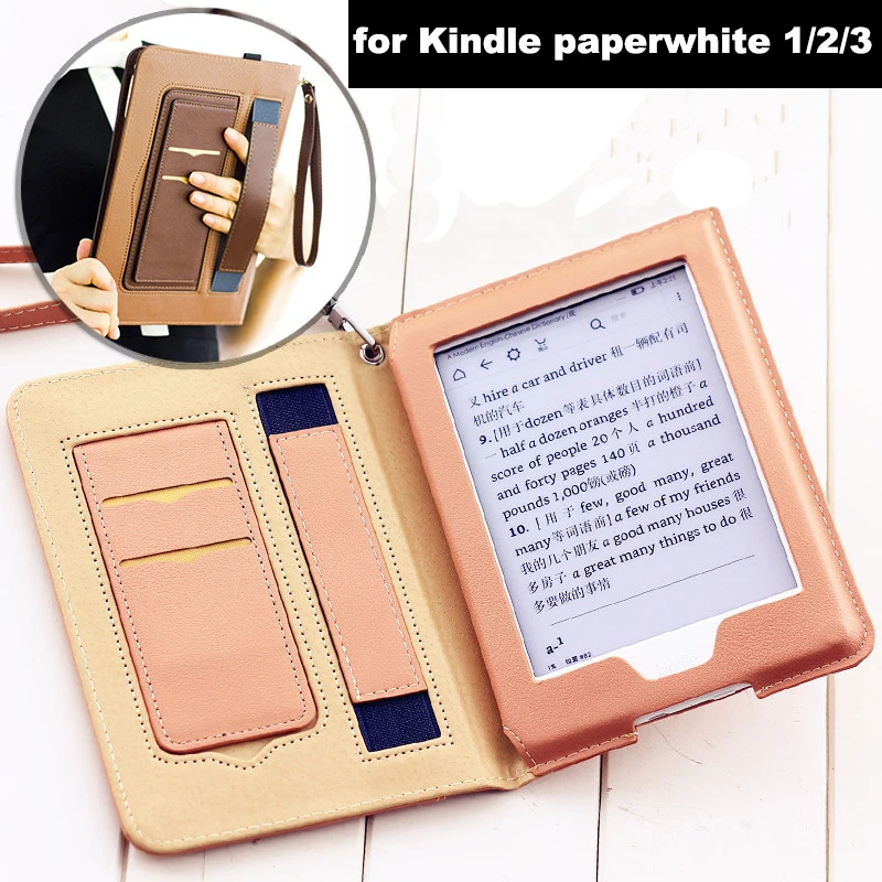 Умный чехол из искусственной кожи для Funda Kindle Paperwhite 1/2/3 электронная книга (7 е