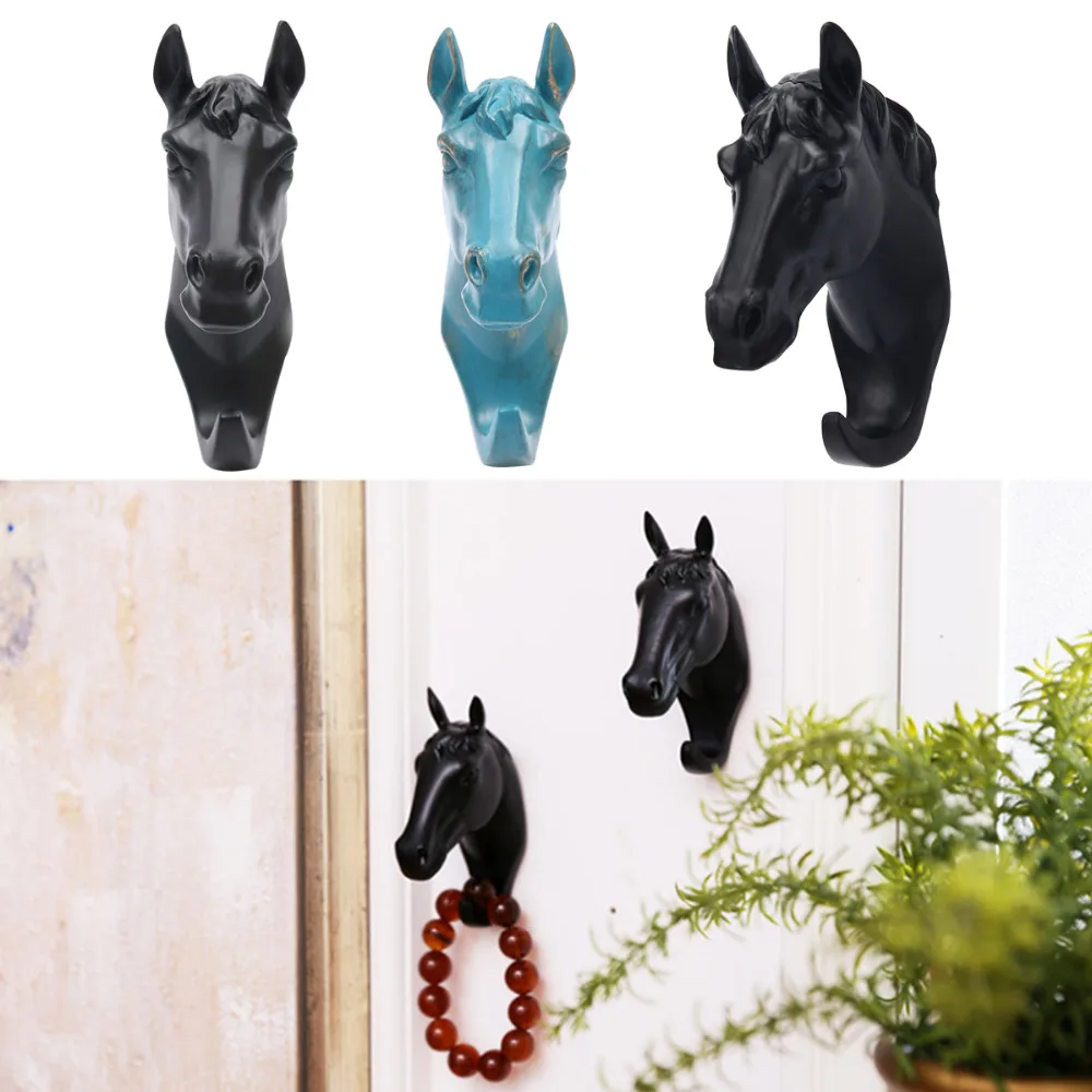 Короткая Современная полимерная голова животного поделка лошади настенная