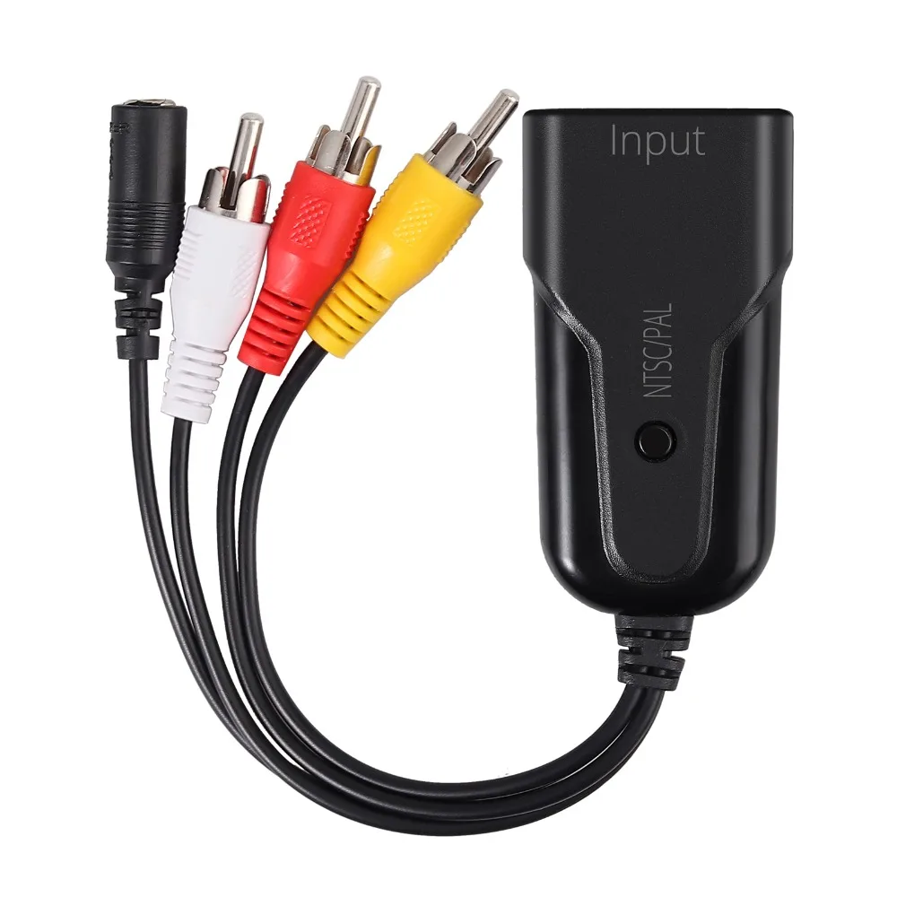 Proster 1080P HDMI аудио видео конвертер HDMI для адаптера RCA HDMI в AV CVBS видео аудио конвертер кабель для VHSVCR DVD Roku