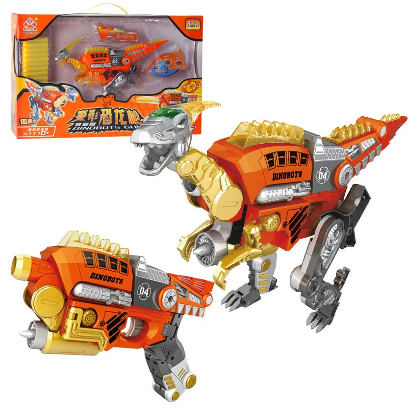 Дракон Ranger Megazord фигурка Трансформация Робот сплав динозавр деформация EVA мягкий пулевидный пистолет детские подарки мальчик игрушки