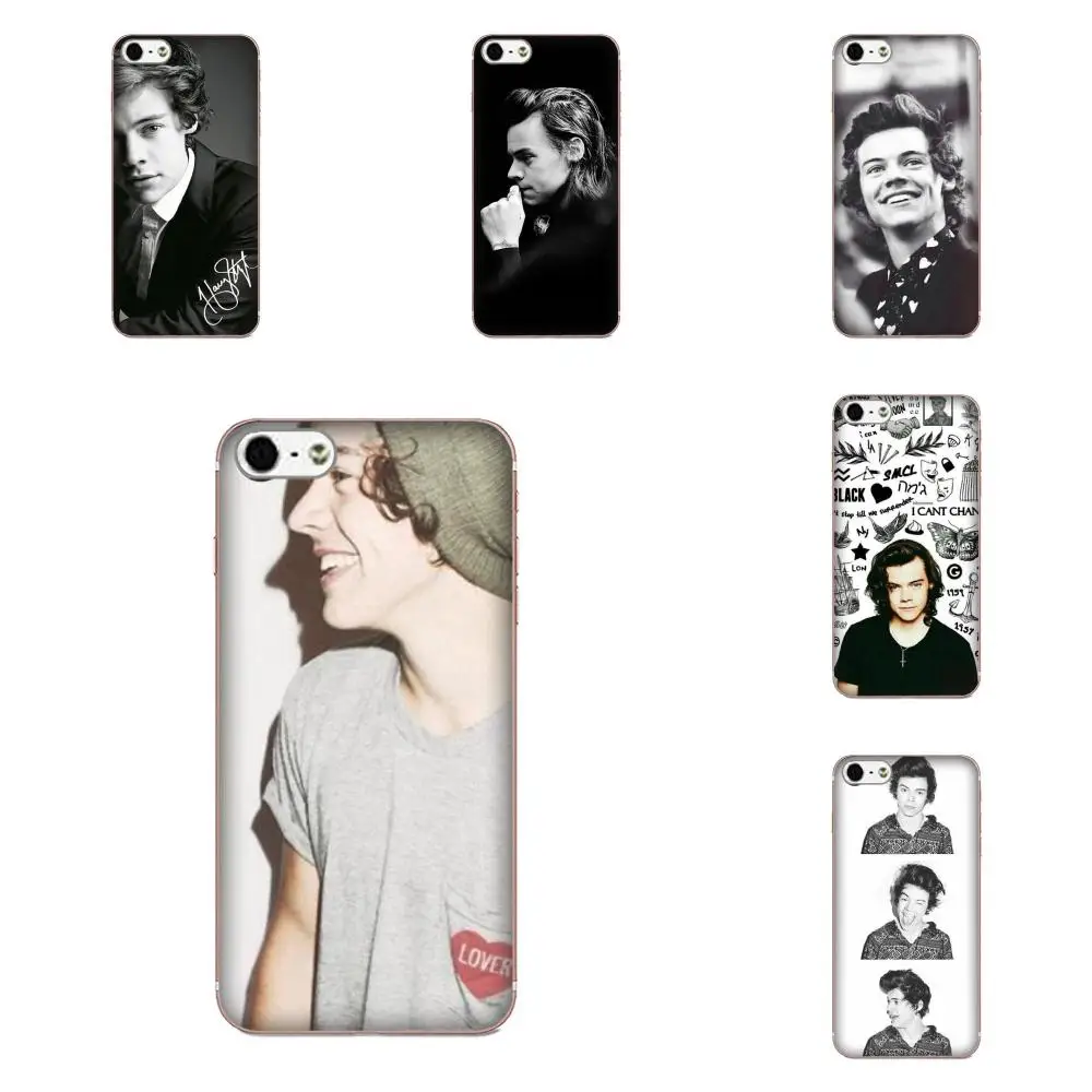 Мягкий с рисунком из ТПУ Capa One Direction Harry Styles для Apple iPhone X XS Max XR 4 4S 5 5C 5S SE 6 6S 7 8