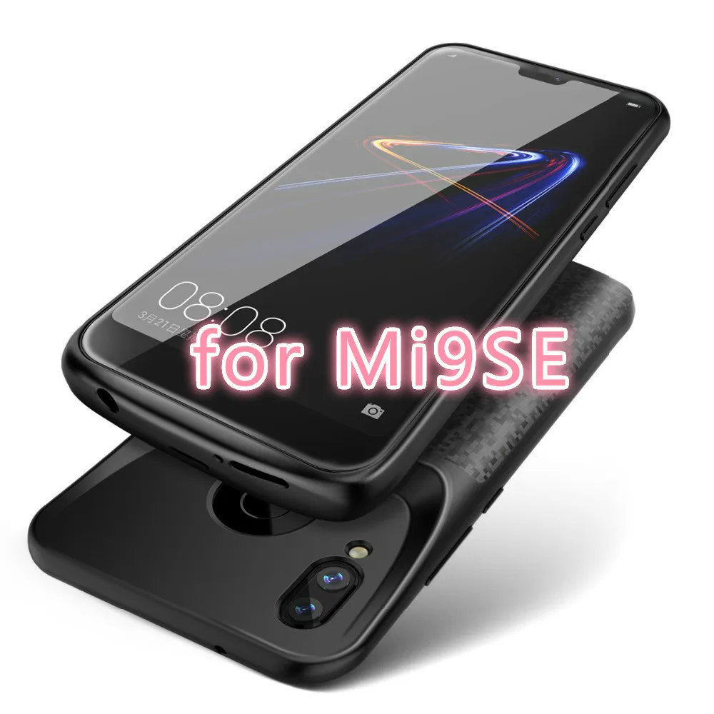Mi9SE-Black Ext power противоударный чехол для зарядного устройства для Xiaomi mi 8 9 Se A2 mi 6 mi x 2 2s внешнее зарядное устройство, запасное зарядное устройство - Цвет: Mi9SE-Black
