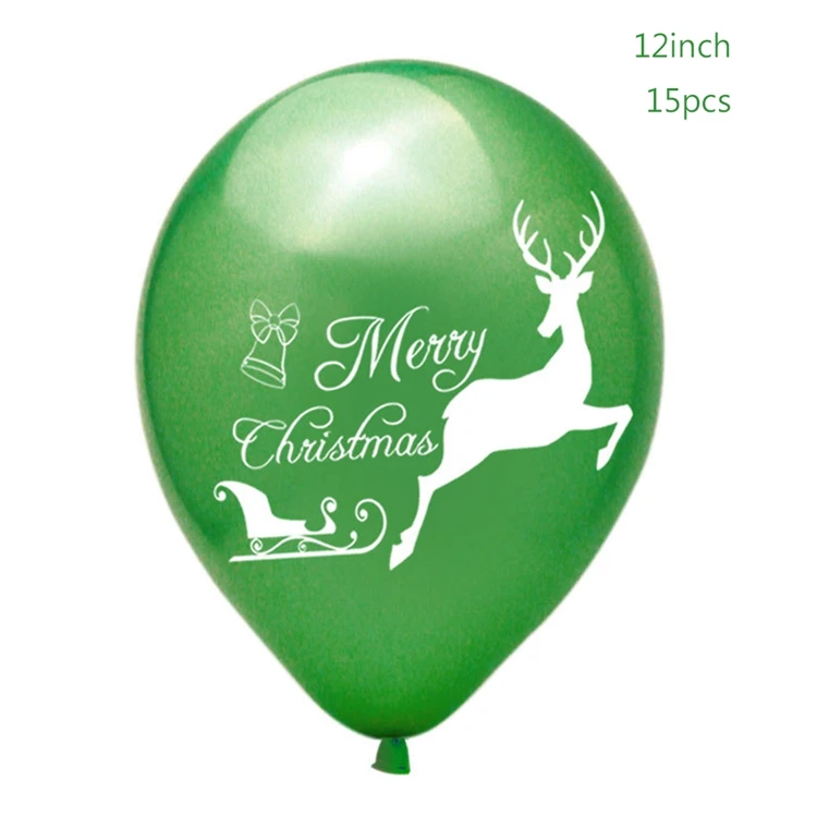 Deer Green Йориу 15 шт. латексные конфетти для воздушного шара рождественские украшения для дома Свадебные украшения для дня рождения детский Рождественский подарок - Цвет: Deer Green