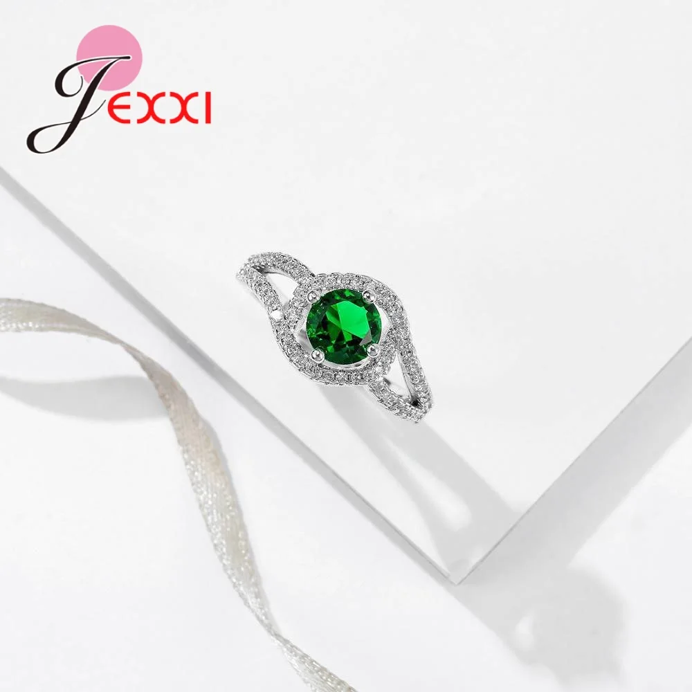 Женские кольца с двумя линиями и спиральным дизайном из кубического циркония