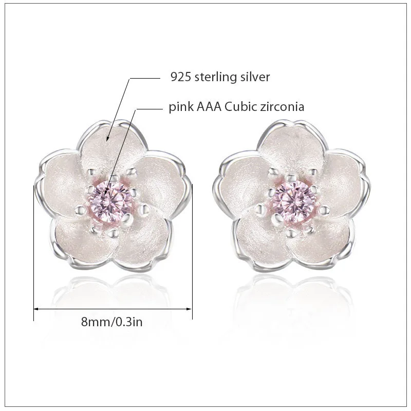 Серьги гвоздики женские из серебра 925 пробы с фианитами|cz stud earrings|stud earringsstud earrings for