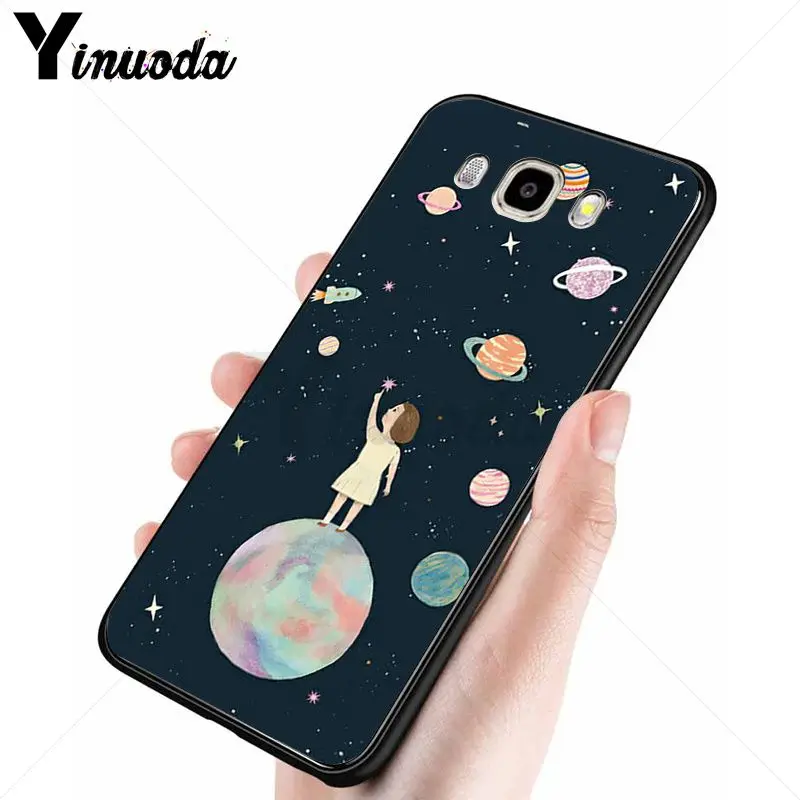 Yinuoda космическая Луна астронавт красочные аксессуары для телефона чехол Samsung Galaxy