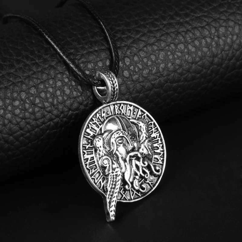 Dongsheng Viking ирландское Для мужчин круглый кулон Цепочки и ожерелья Животные птицы