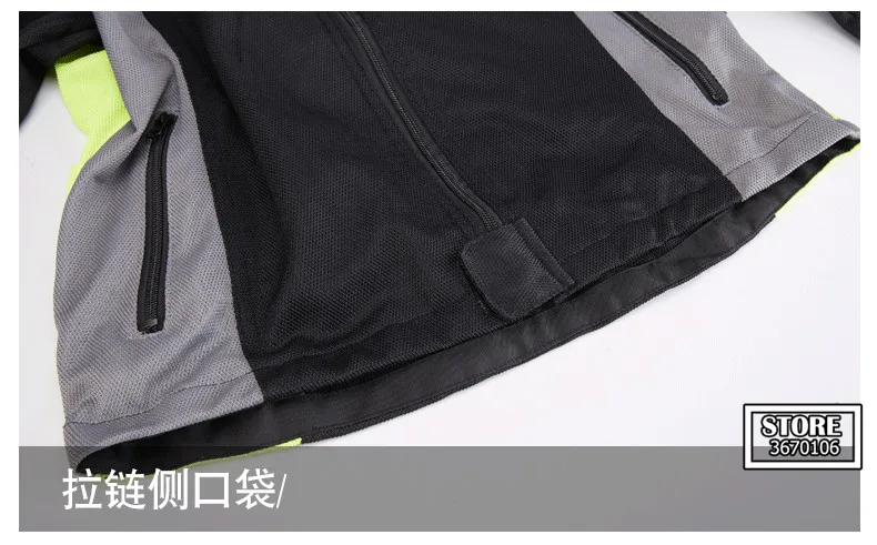 ROCK BIKER Breathable Motorcycle Jacket Men Women Moto Mesh Jacket Summer jaqueta motoqueiro Moto Clothing Protective Gear