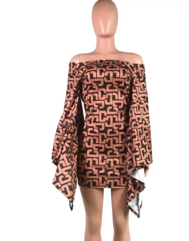 Геометрический принт спинки Bodycon платье для Для женщин 2019 Новый длинными