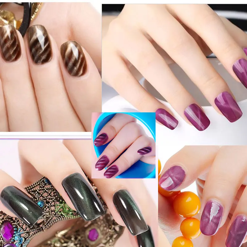 Магнитный Гель лак для ногтей Saviland 1 шт. с эффектом кошачий глаз УФ светодиодный