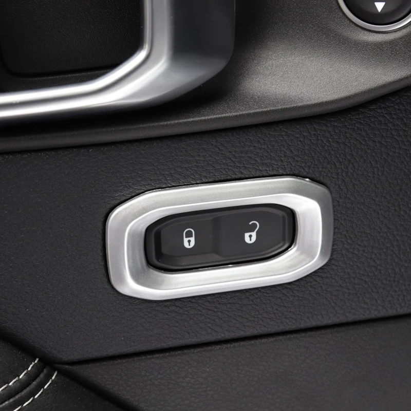 Крышка кнопки переключателя дверного замка для 2018 Wrangler JL высокого качества |