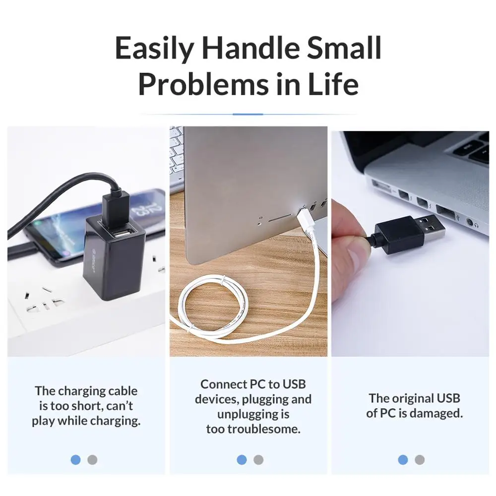 Удлинительный кабель ORICO USB Type A USB3.0 удлинитель с разъемом Папа мама для быстрой