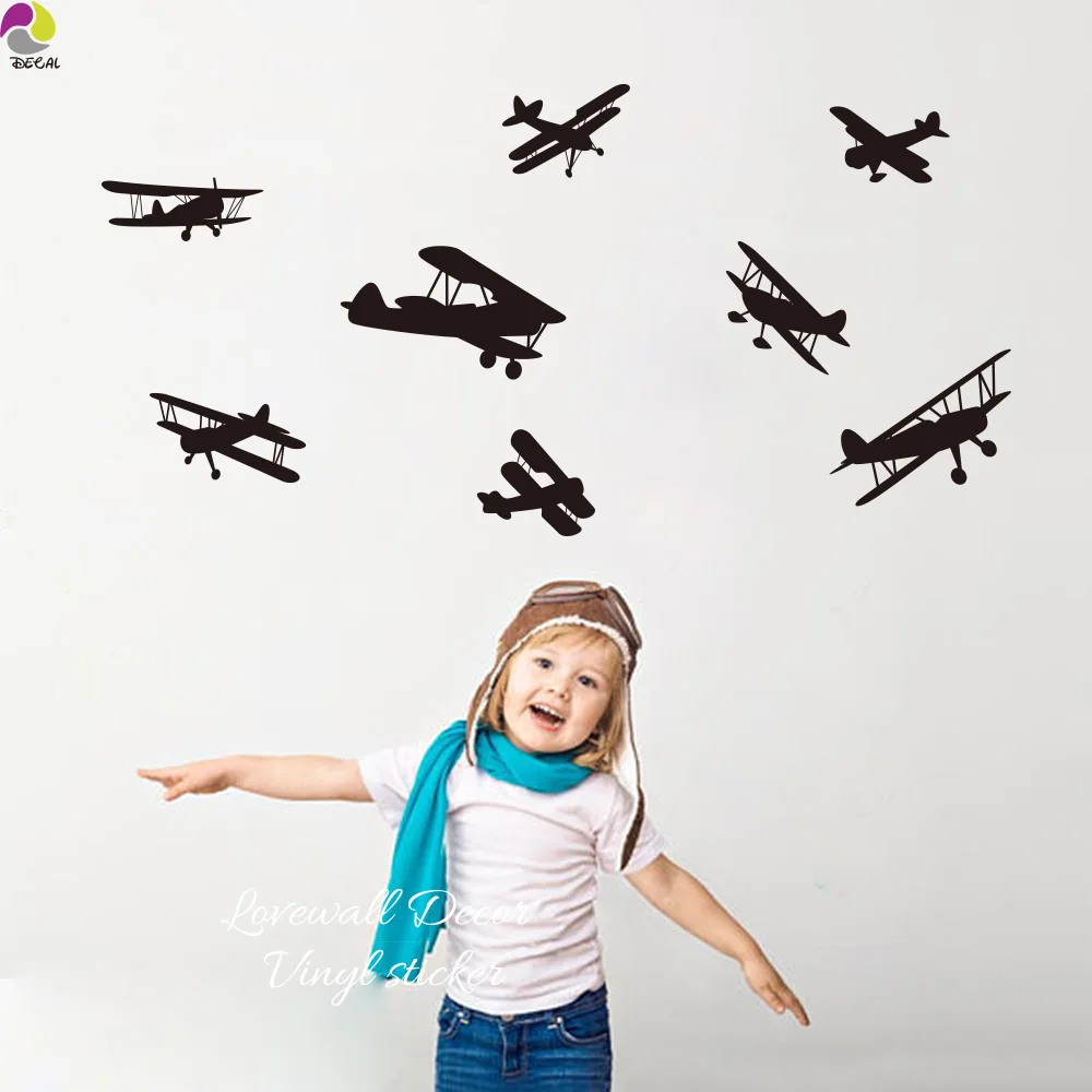 Виниловая наклейка на стену в виде птицы самолета|Наклейки стену| |
