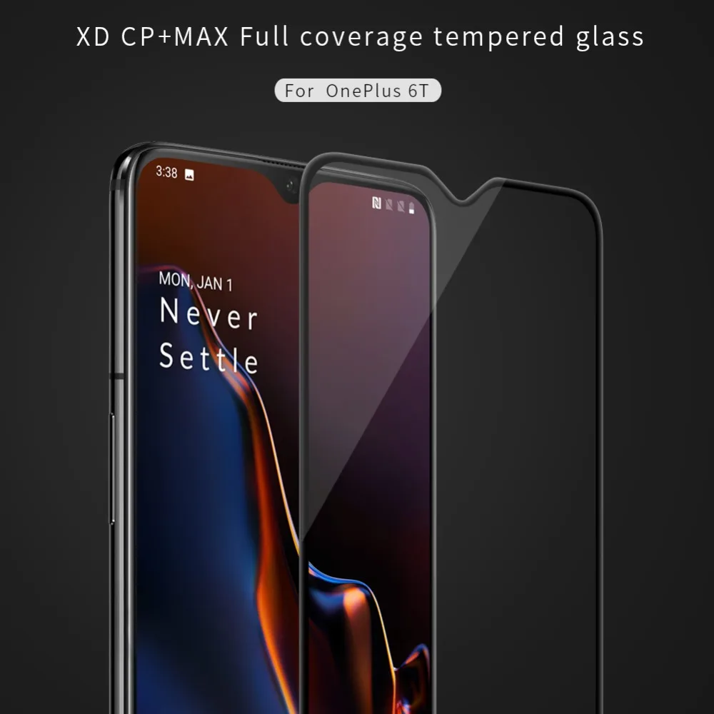 Защитное стекло Oneplus 6T Nillkin XD CP + MAX антибликовое защитное закаленное для 7|Защитные