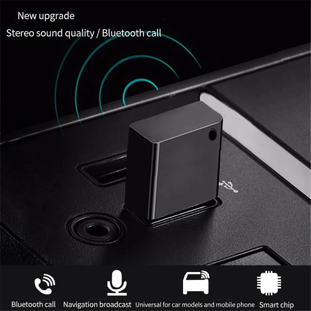 Автомобильный bluetooth-приемник для приема музыки, аудио беспроводной громкая связь, светильник громкой связи, портативный простой высококачественный USB интерфейс