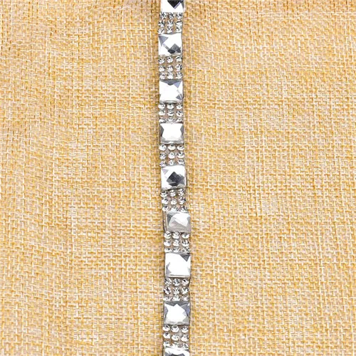 clear crystal 0.8cm 5 Ярд/Лот, прозрачные стразы из хрустального стекла, отделка, исправление, цепь, окантовка, сетка, свадебная аппликация для свадебного платья, пояса для поделок, сделай сам - Цвет: clear crystal 0.8cm