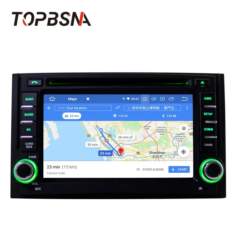 Автомобильный DVD-плеер TOPBSNA на Android 10 2 Din для Hyundai H1 Grand Starex iLoad 2007-2015 GPS-навигация