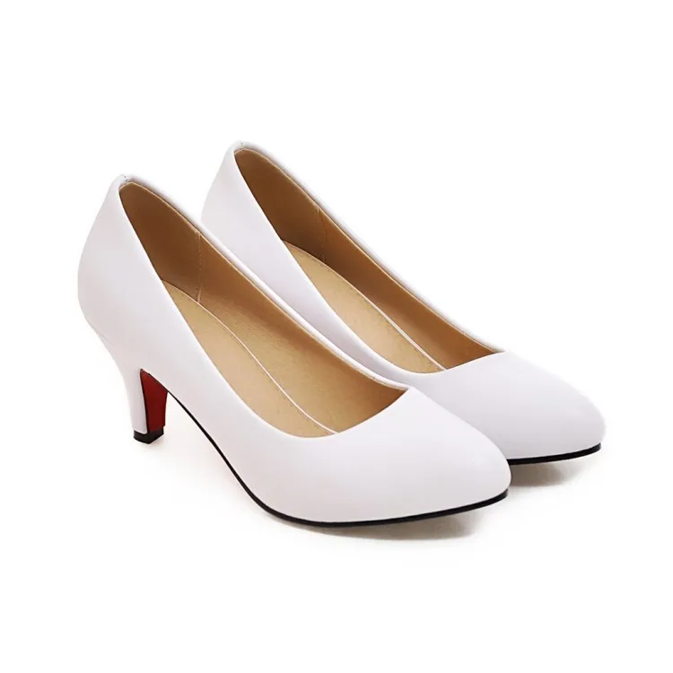 Женские элегантные туфли на высоком каблуке для офиса Обувь без шнуровки женщин