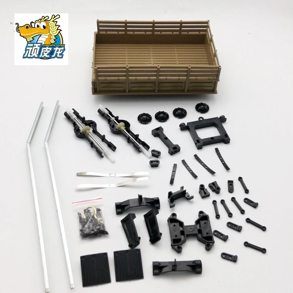 JJRC WPL B16 B24 B36 4/6WD военный грузовик подвеска 4 колесный прицеп обновление DIY