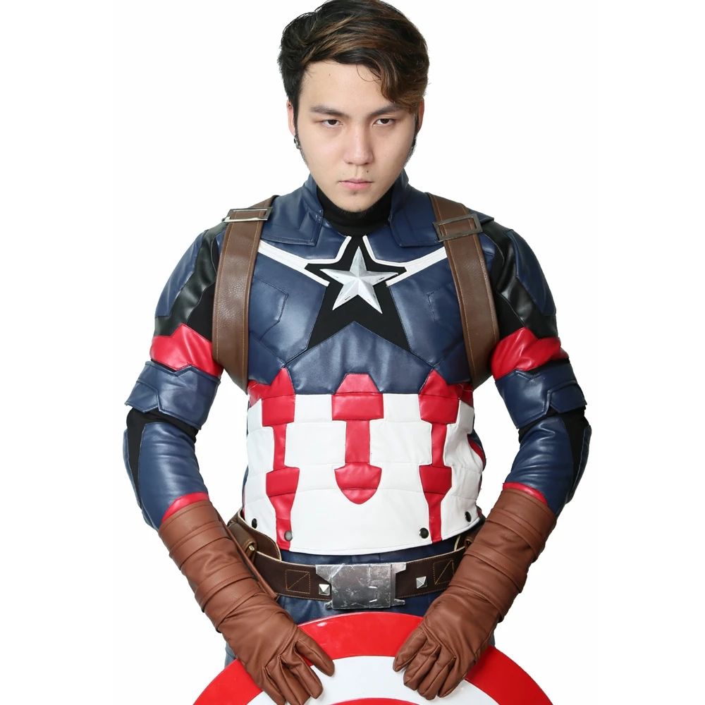 Coslive Steve Rogers Капитан Америка наряд костюм супергероя Косплей боевой реквизит для