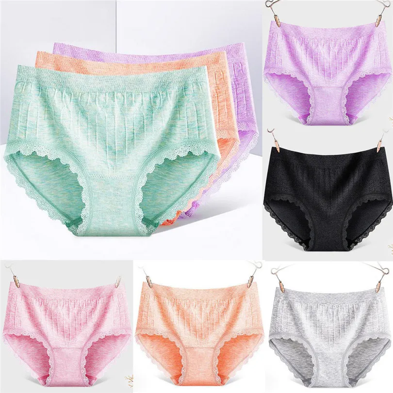 Mid-waist briefs seamless cotton underwear Women's Sexy Lingerie Soild Color Open Thong Panties G-Pants #4JY19 | Тематическая