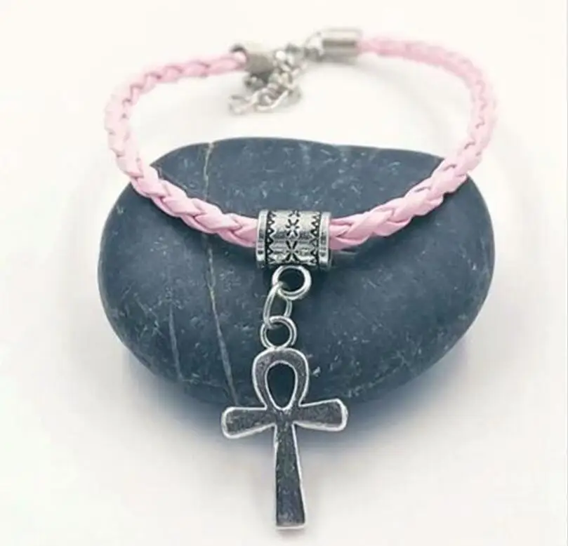 Новинка хит винтажный Египетский крест религиозный браслет очаровательный