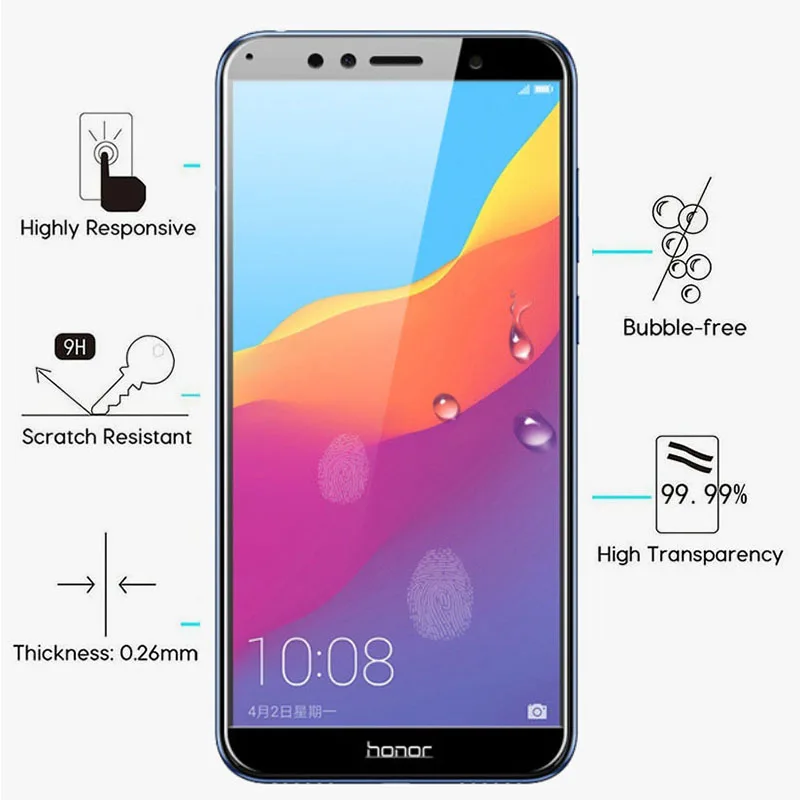 Защитный Стекло для huawei Y6 Prime 2018 Y7 Y9 Y5 Y3 Pro 2017 ii закалённое защитное стекло на Y 3 5 6 7 9