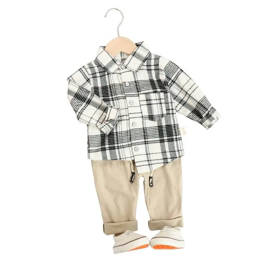 

Autumn Children Clothes Sets Baby Boy Girl Striped Shirt Pants 2 Pcs/sets Kids Toddler Fashion Cotton Clothing Infant Tracksuits