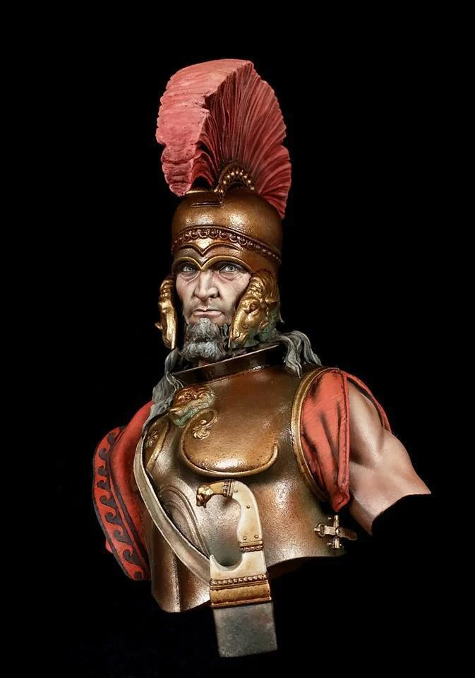 Неокрашенный набор 1/10 Leonidas at Thermopylae бюст солдат Смолы Рисунок миниатюрный Гараж Комплект