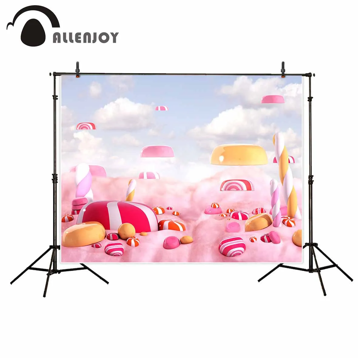 Allenjoy candyland светильник розовый фон для фотосъемки конфетный бар зефир облака