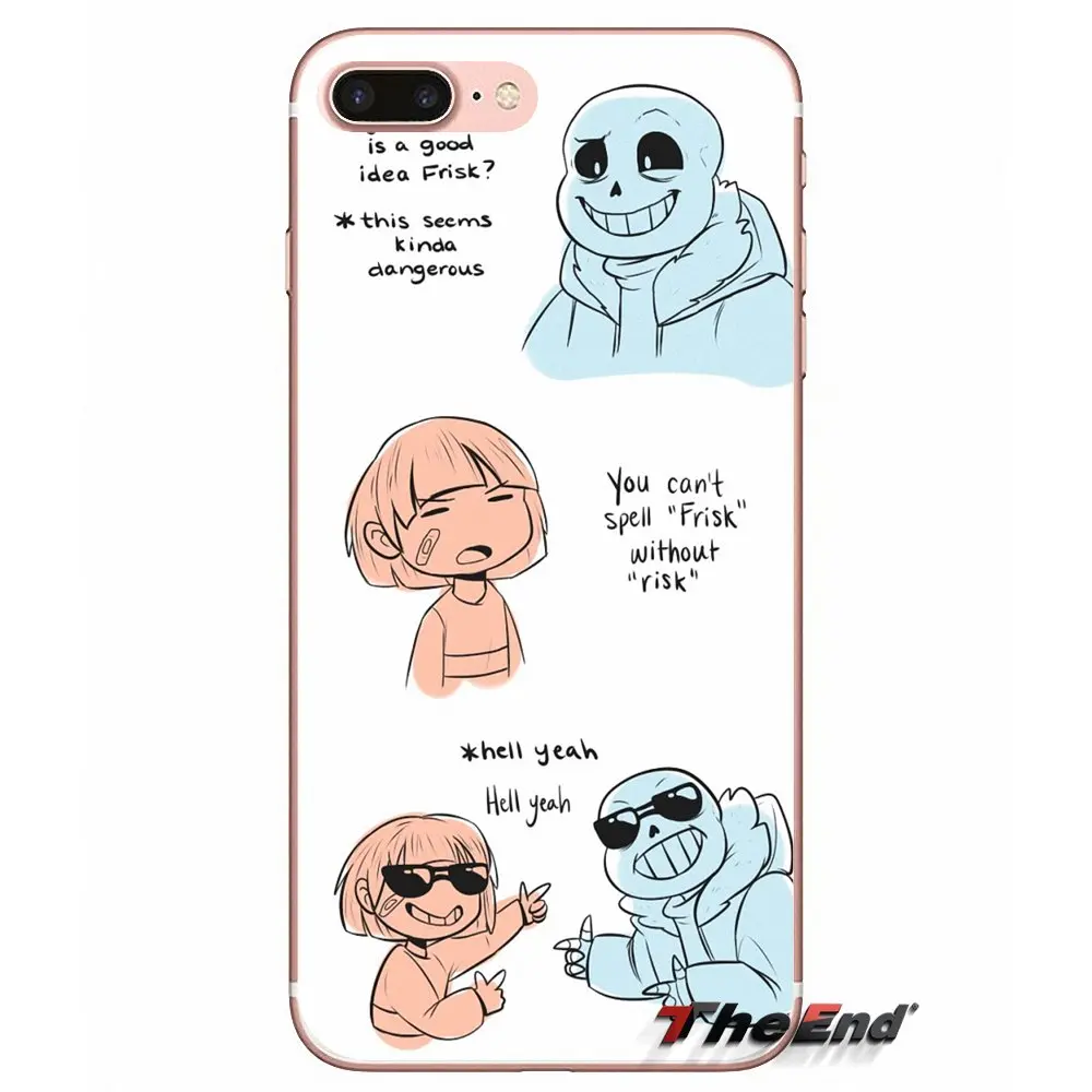 Мягкий чехол для iPhone X 4 4S 5 5S 5C SE 6 6S 7 8 Plus Samsung Galaxy J1 J3 J5 J7 A3 A5 2016 2017 Game Undertale puns pictures|case