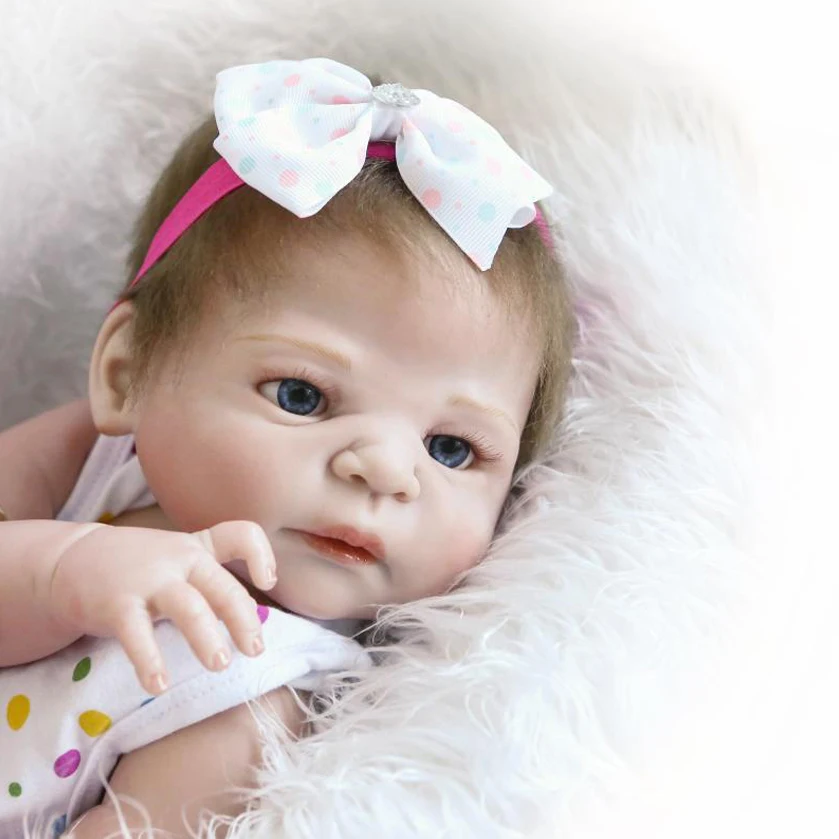 NPK реалистичные детские куклы игрушки для детей подарки цельное Силиконовое тело