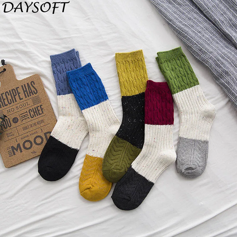 DAYSOFT Новинка весны осень-зима Для женщин носки Meias мягкий теплый Повседневное