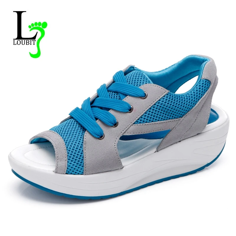 2019 женская обувь повседневная Летняя модная на платформе для женщин дышащие