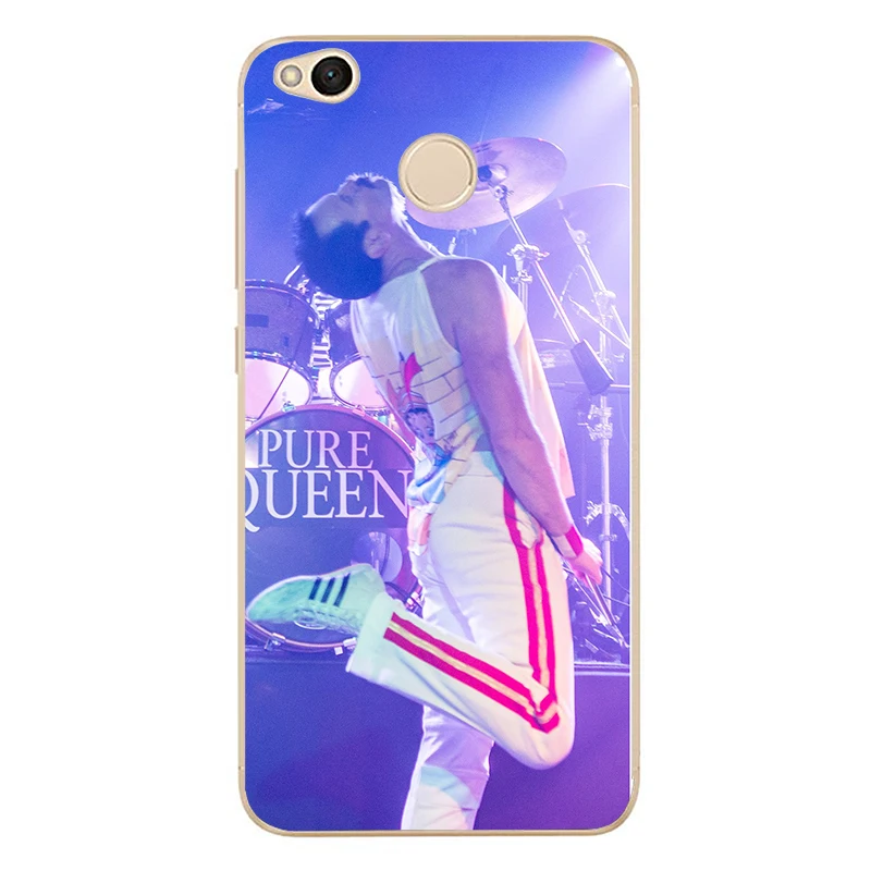 Freddie Mercury Queen band Cover TPU чехол для телефона redmi 4A 4X 5 5a 5Plus note 4 For xiaomi 6 6X 8 note3 miX2S |