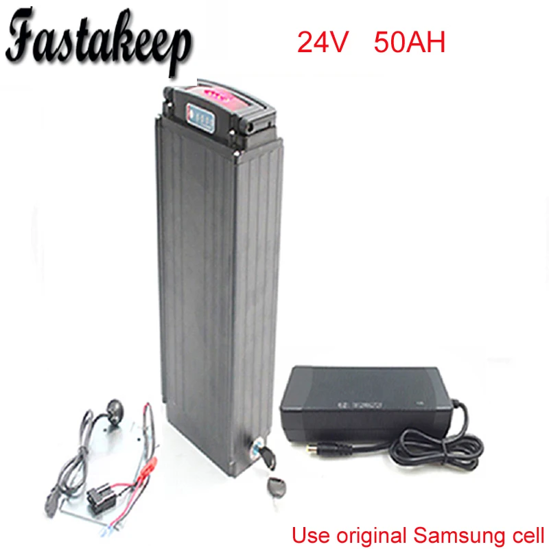 Ebike литиевая батарея 24v 50ah литий ионный велосипед 700w электрический скутер для