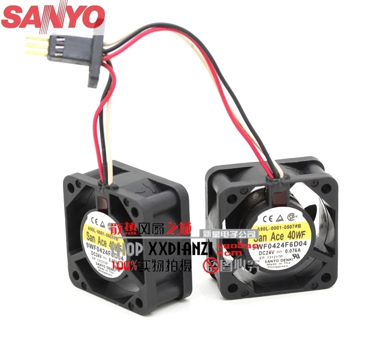 Для Sanyo 9WF0424F6D04 DC 24v 4020 водонепроницаемый вентилятор охлаждения|cooling fan|24v dc cooling fan24v