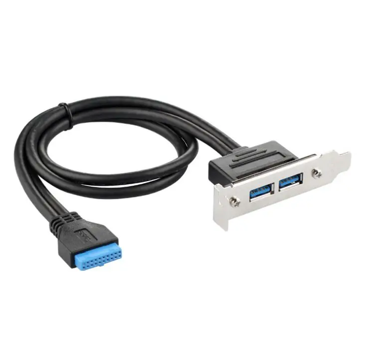 Двойной USB 3 0 до 20 контактный разъем кабеля для настольного компьютера задняя