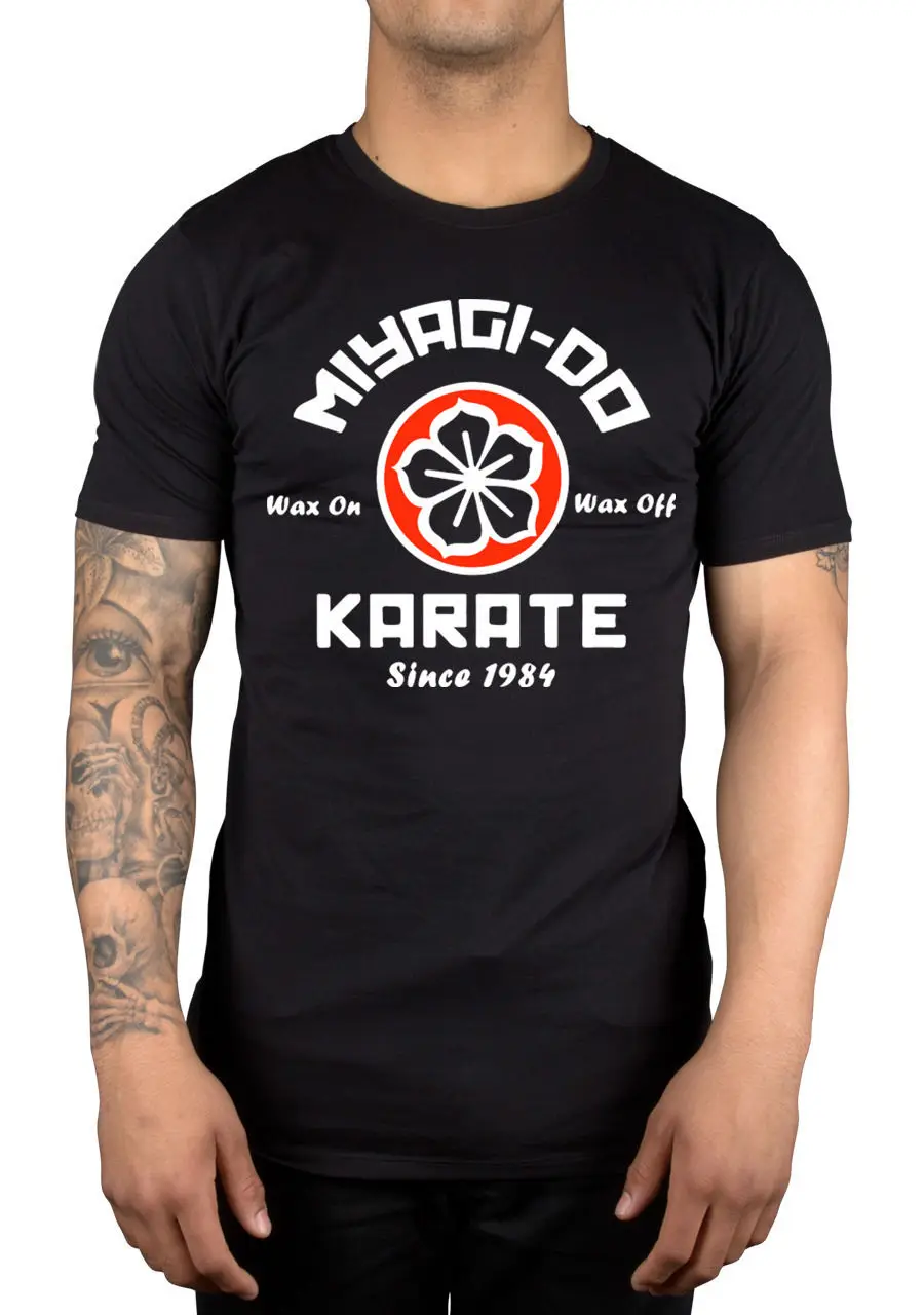 Miyagi Do Karate Wax On Off футболка 9018w каратэ Детские боевые искусства Япония крутая