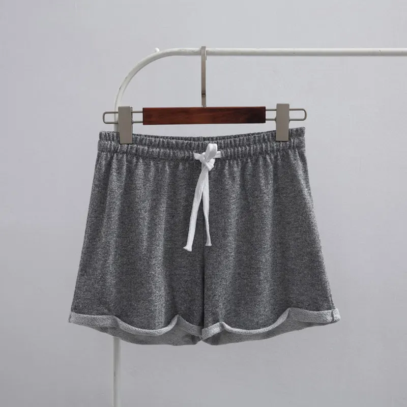 light grey BZEL, новинка, для сна, для отдыха, женские спортивные шорты, хлопок, пижама, шорты, сексуальные, для женщин, летняя Домашняя одежда, одежда для сна, короткие штаны, одежда для сна - Цвет: light grey