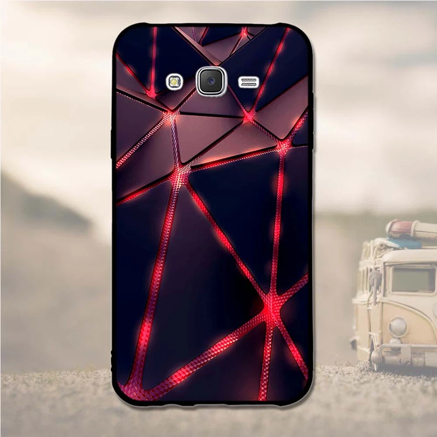Мягкий чехол из ТПУ с цветами для Samsung Galaxy J7 2015 J700 J700H J700F чехол|case for samsung|phone casescase