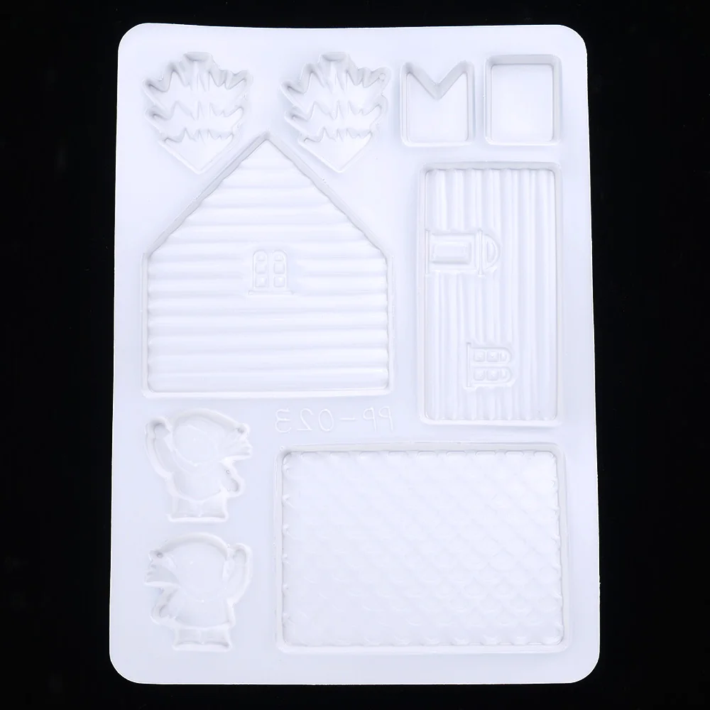 LINSBAYWU Magic 3D дверь дома DIY силиконовая штамповый торт декоративные Декор шоколадом