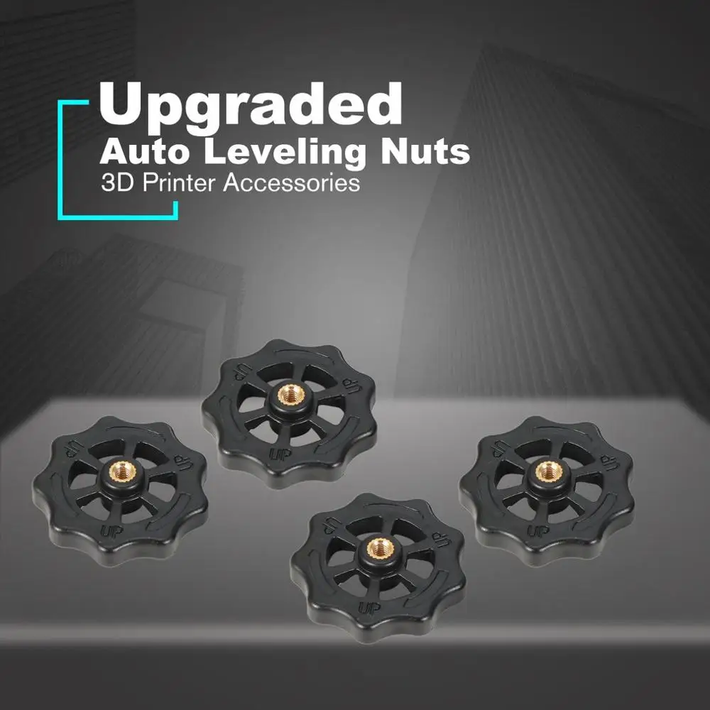 4PCS Upgraded Big Hand Twist Auto Leveling Nuts For Creality CR-10 CR-10S Mini Ender 3 3D Printers Printer Accessories | Обустройство