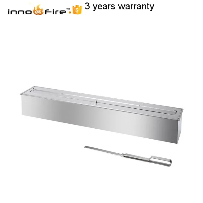

48 inch real fire stainless steel manual alcohol fireplace heater