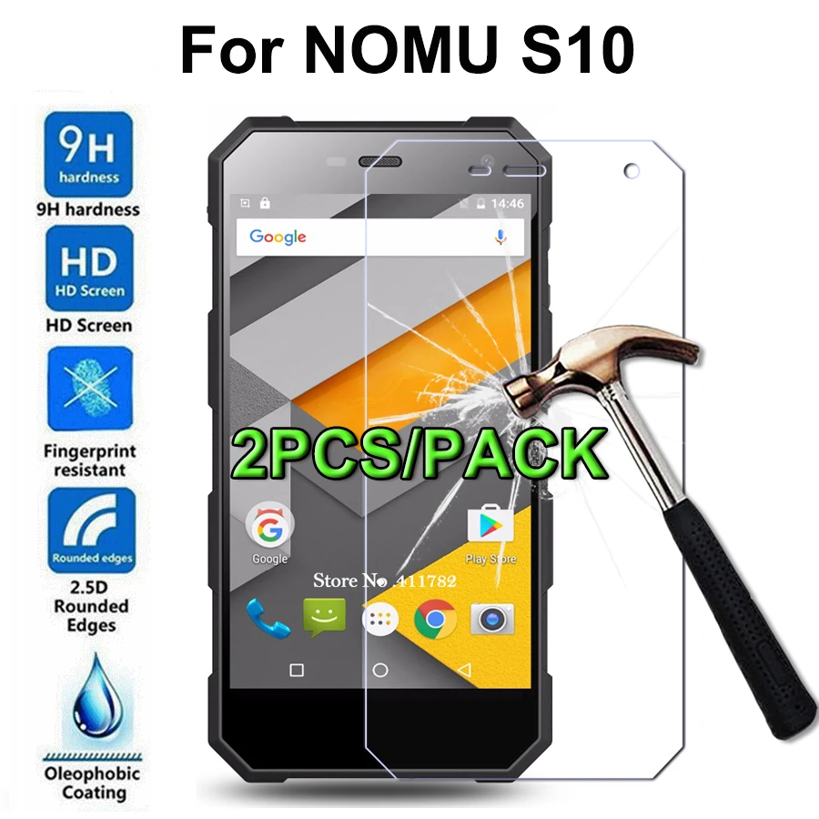 2 шт. защитная пленка для экрана NOMU S10 ультратонкая 9H Premium закаленное